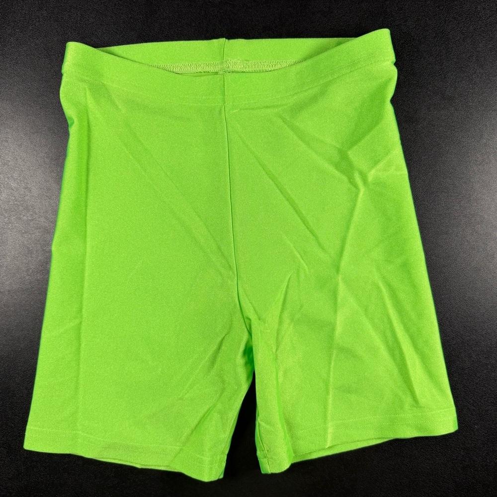 American Apparel Neon Green Bike Shorts